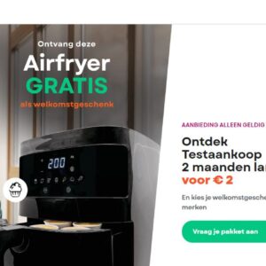 Gratis airfryer bij proefabonnement Test Aankoop