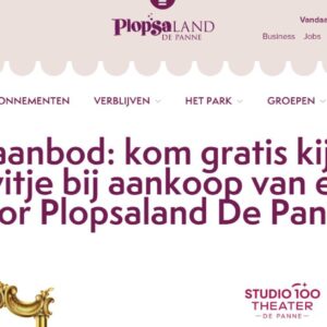 Gratis ticket Sneeuwwitje musical bij Plopsa ticket